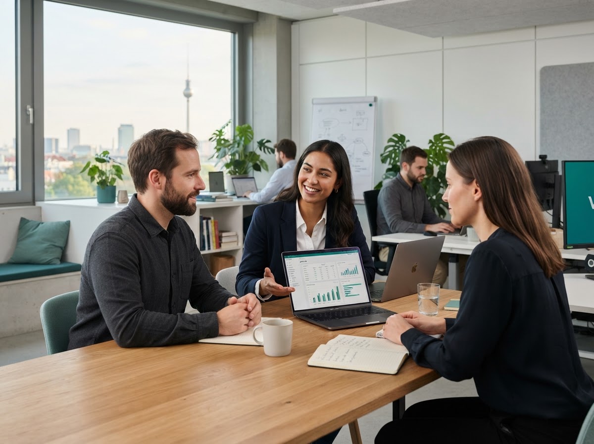 Wylmero Iqzane Darstellung eines Datenanalyse-Dashboards mit Markttrends und Risikokennzahlen